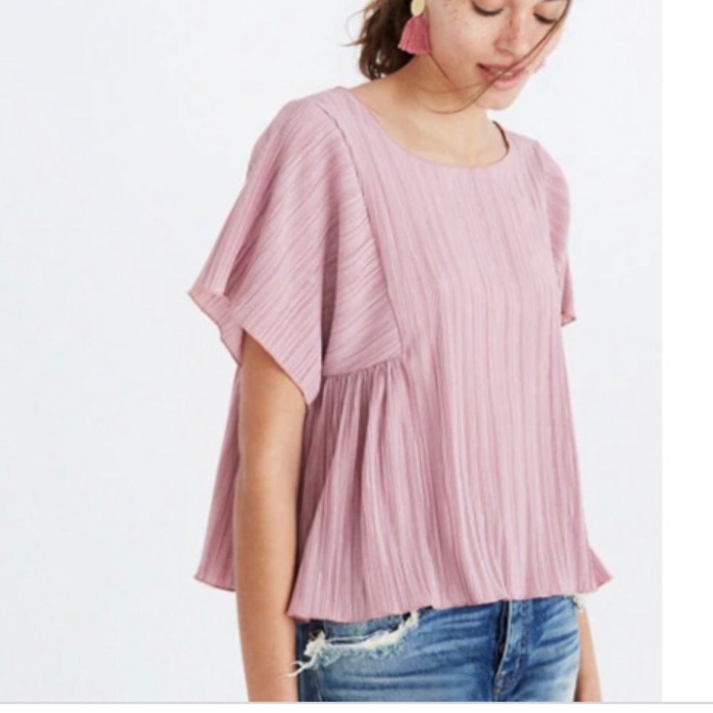 Madewell pleated blouse